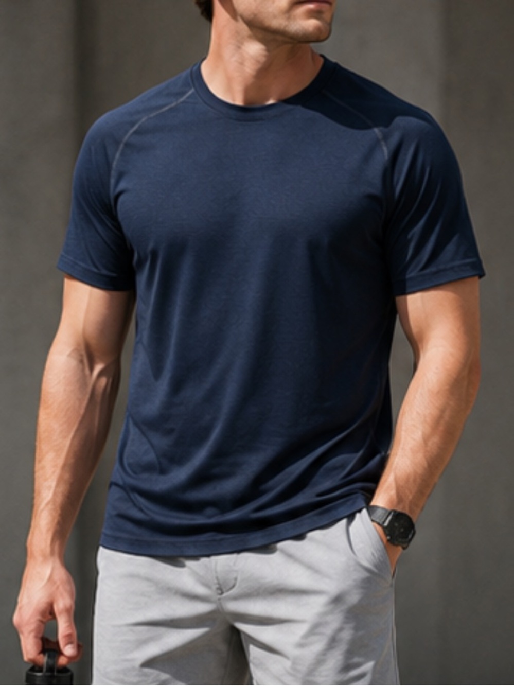 Men’s Lululemon athletica Vent Tech Navy Short Sleeve Tee